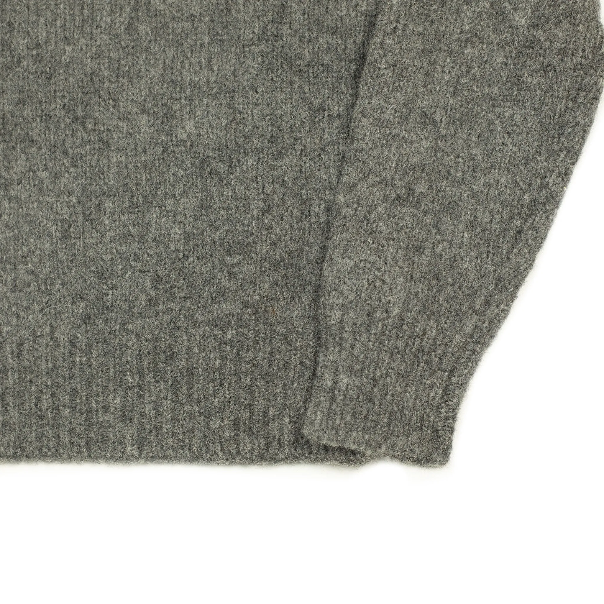 AAmintore wool turtleneck sweater in cement grey alpaca mix