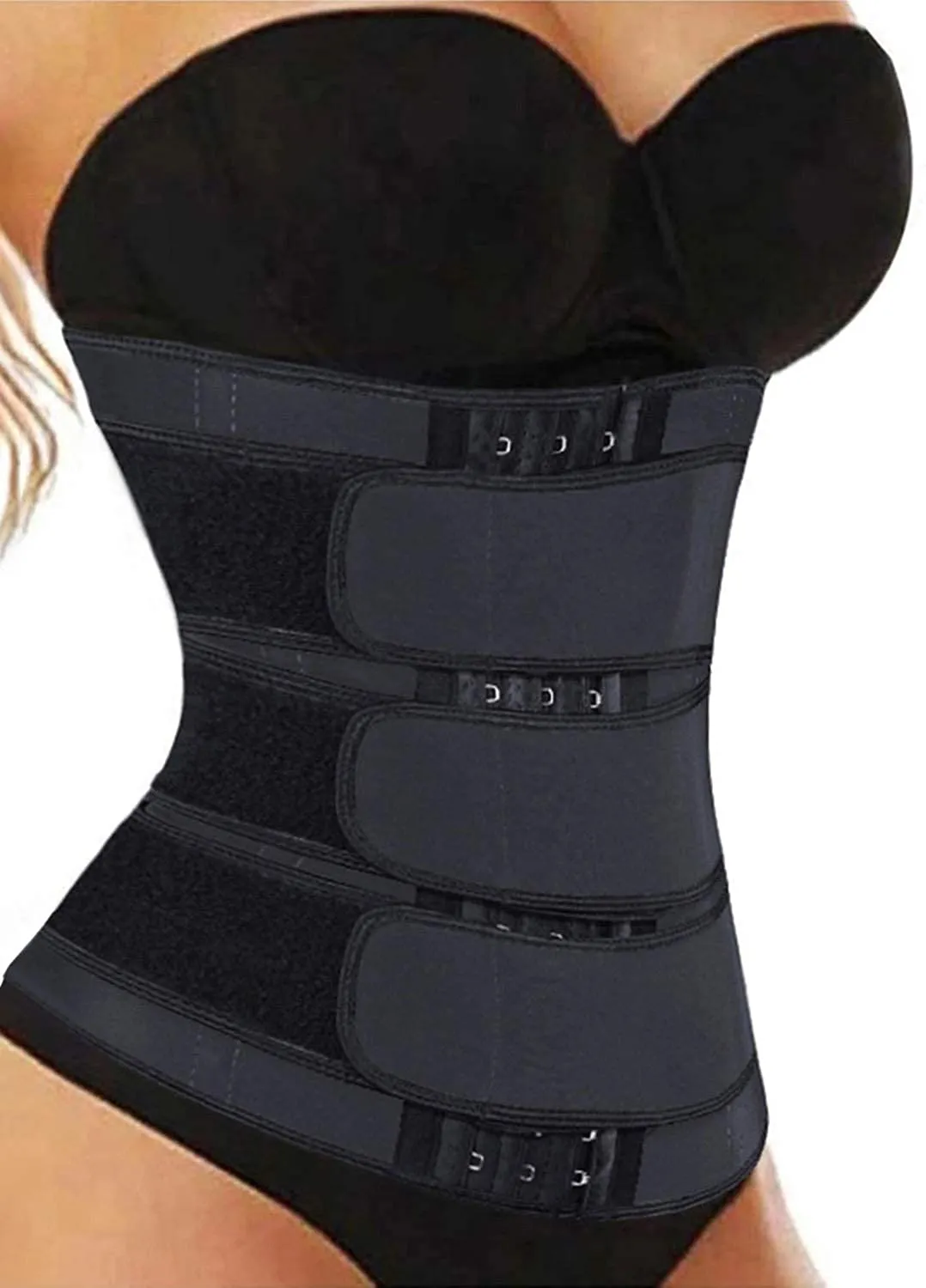 Acelitt Women Ladies Waist Trainer Weight Loss Corset Trimmer Belt Waist Cincher Body Shaper, Size S-XXXL