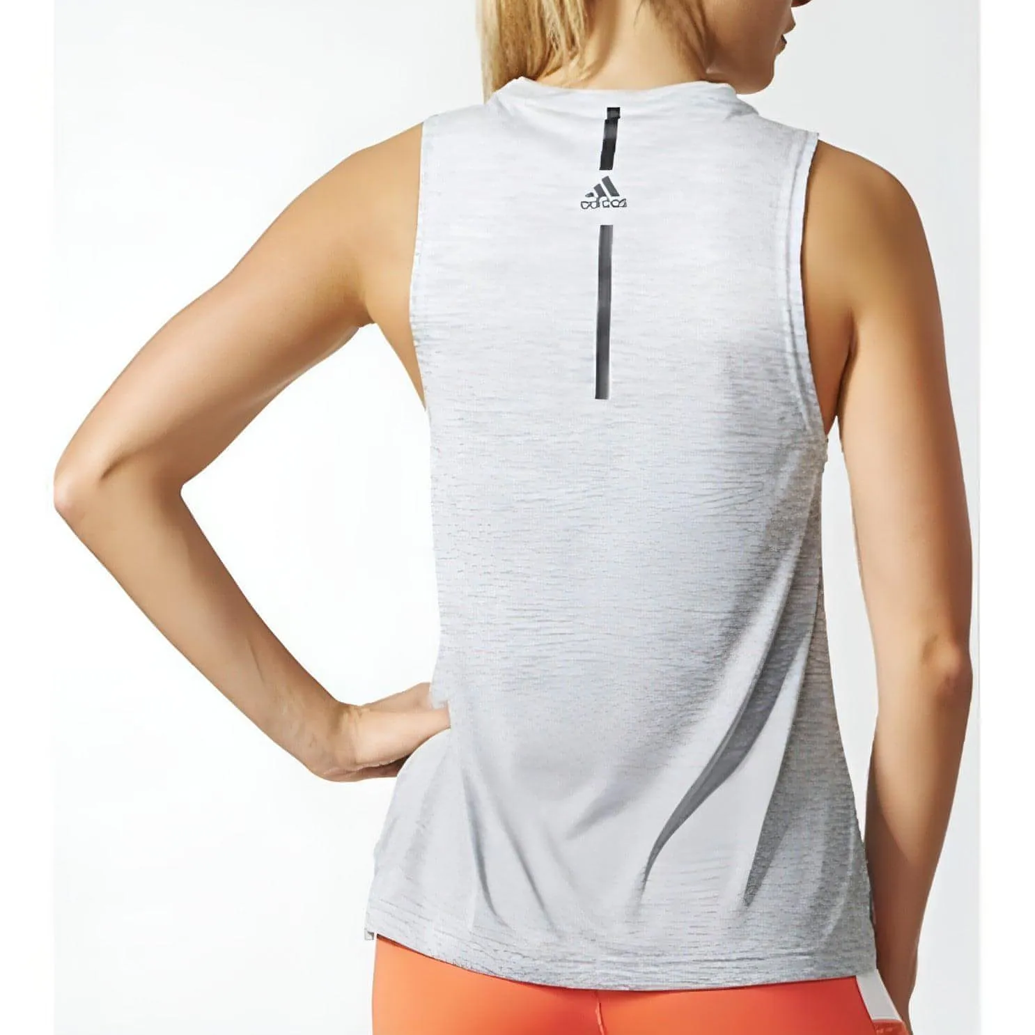 adidas Boxtank Melange Womens Vest Tank Top - White