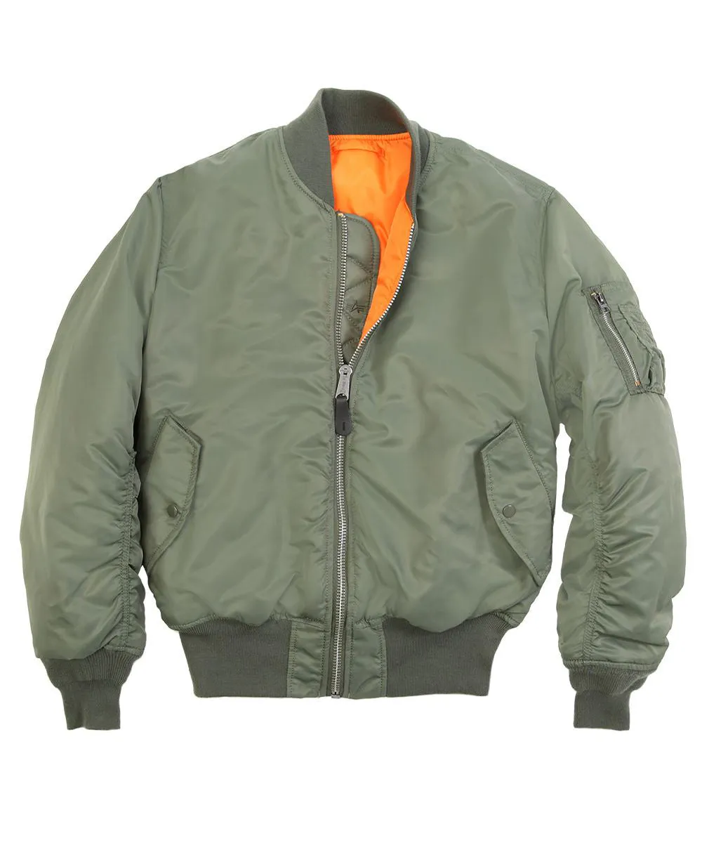 Alpha Industries Women’s MA-1W Flight Jacket - Sage Green