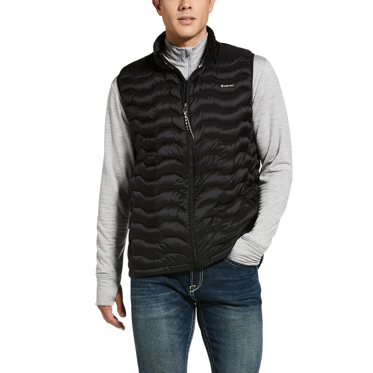 Ariat® Men's Black Ideal Down Vest 10032790