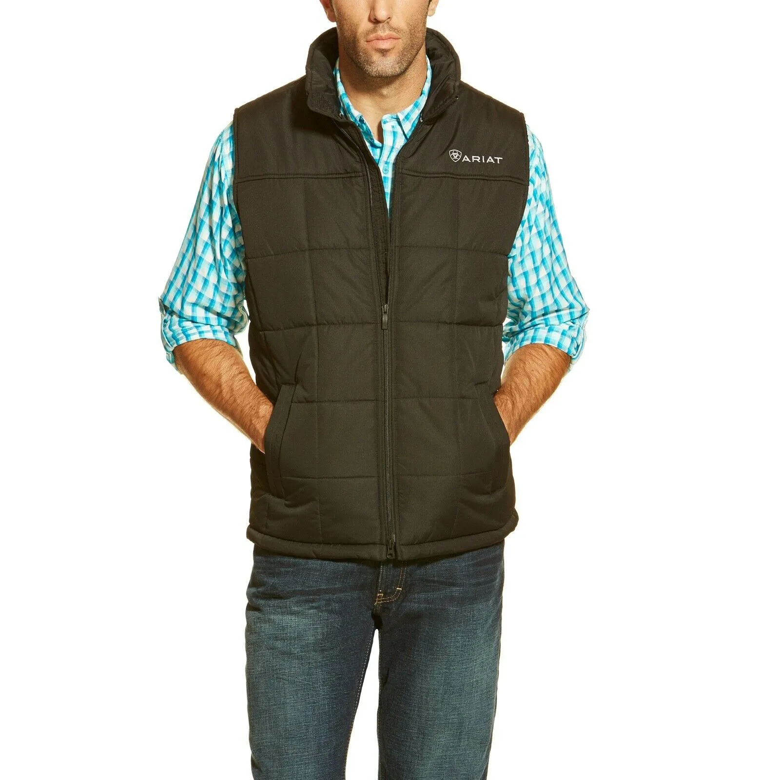 Ariat® Men's Crius Black Insulated Concealed Carry Vest 10011523