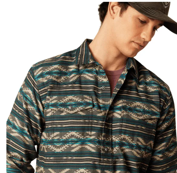 Ariat Men's Harper Cashmere Aztec Retro Fit Long Sleeve Shirt 10047356