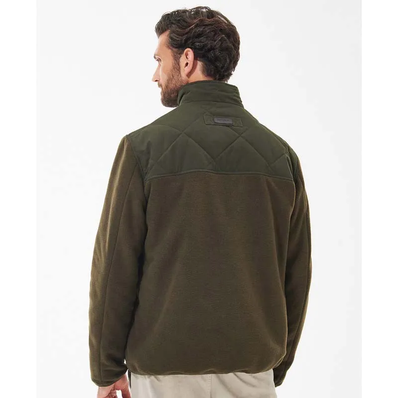 Barbour Hybrid Mens Fleece Jacket - Olive