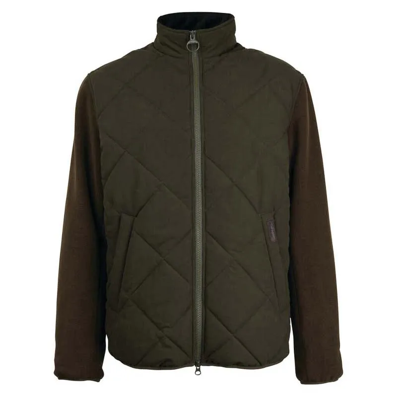 Barbour Hybrid Mens Fleece Jacket - Olive