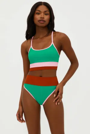 Beach Riot x Anthropologie Eva Top Paradise Oasis Colorblock