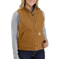 Carhartt Women's Washed Duck Sherpa Lined Vest