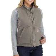 Carhartt Women's Washed Duck Sherpa Lined Vest