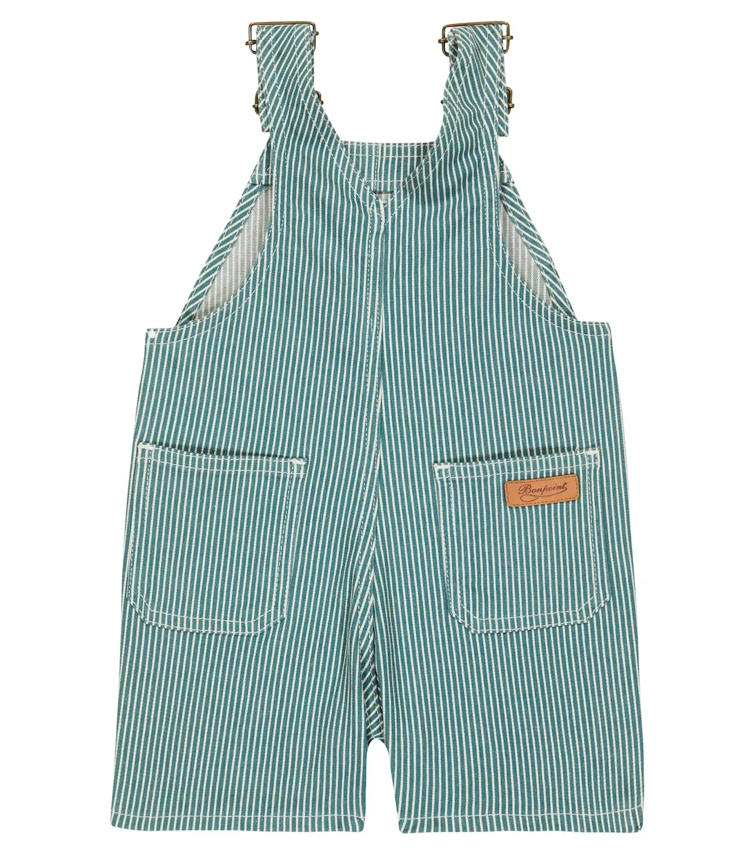 Casper Bonpoint children's denim overalls, green