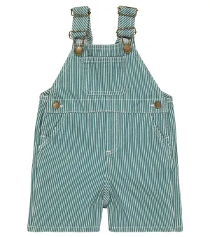 Casper Bonpoint children's denim overalls, green