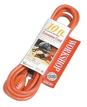 CCI 02689 Vinyl Extension Cord, 100 ft, 1 Outlet (1 EA)