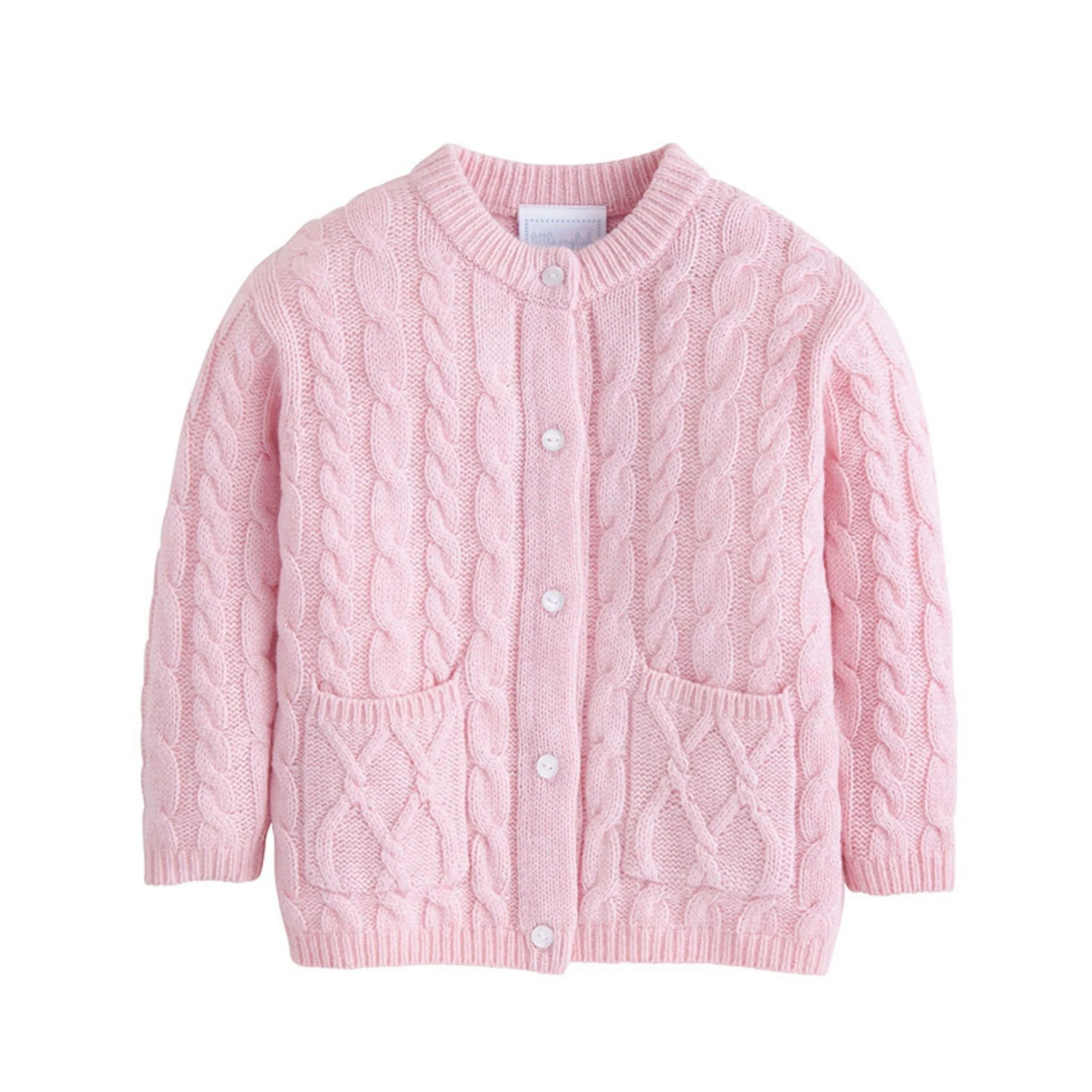 Classic Cashmere Cardigan - Light Pink