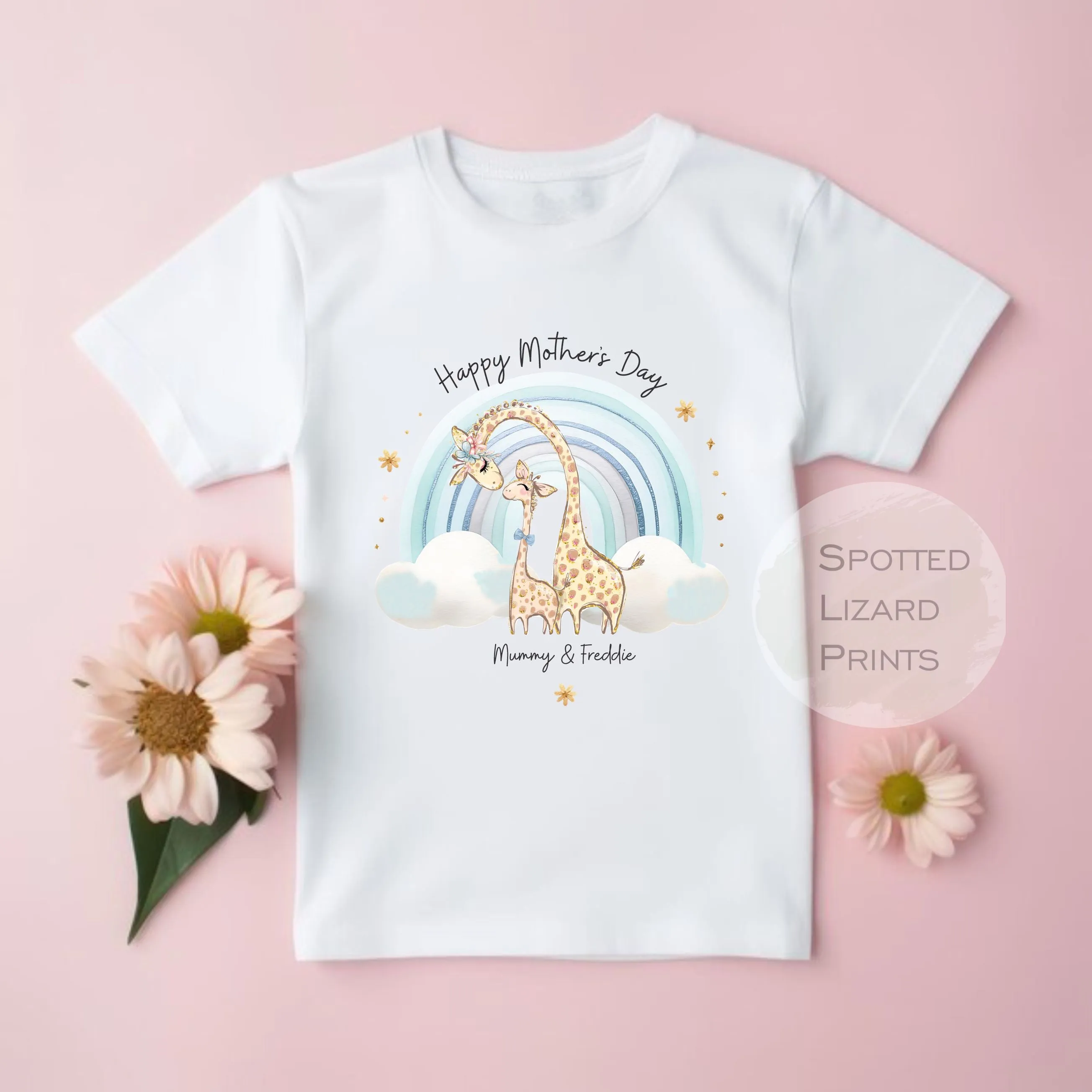 Cute Giraffe Happy Mother's Day MUMMY Baby Outfit (First Mother's Day 1st Mother's Day Mummy l New Mum Gift | Love My Mum)