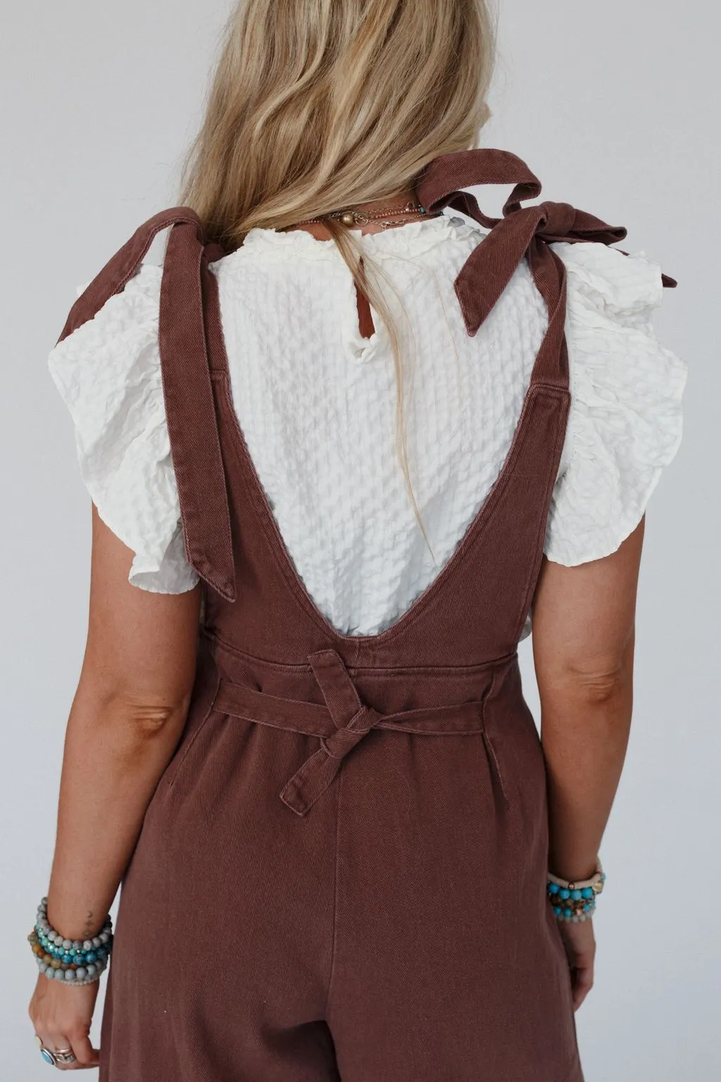 Dashing Daisy Overalls - Brown