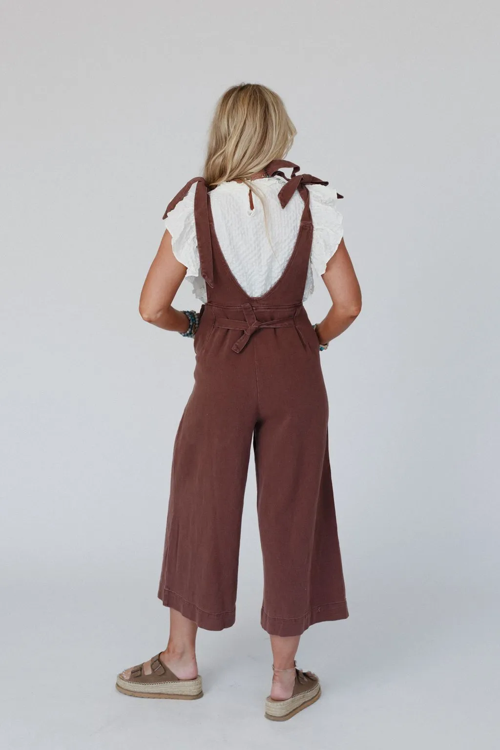 Dashing Daisy Overalls - Brown