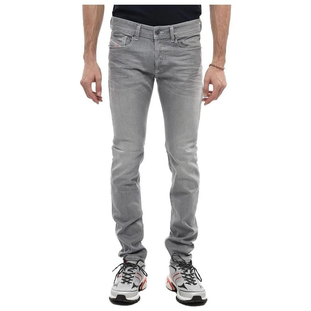 Diesel Gray Cotton Jeans & Pant