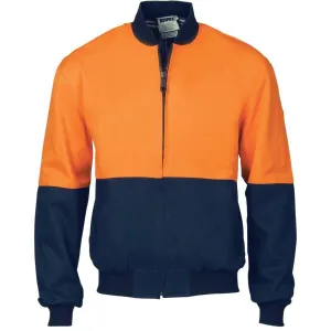 Dnc Workwear Hi-vis Two-tone Cotton Bomber Jacket - 3757