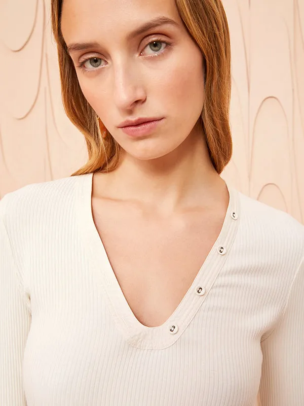 Edie Top in Ivory