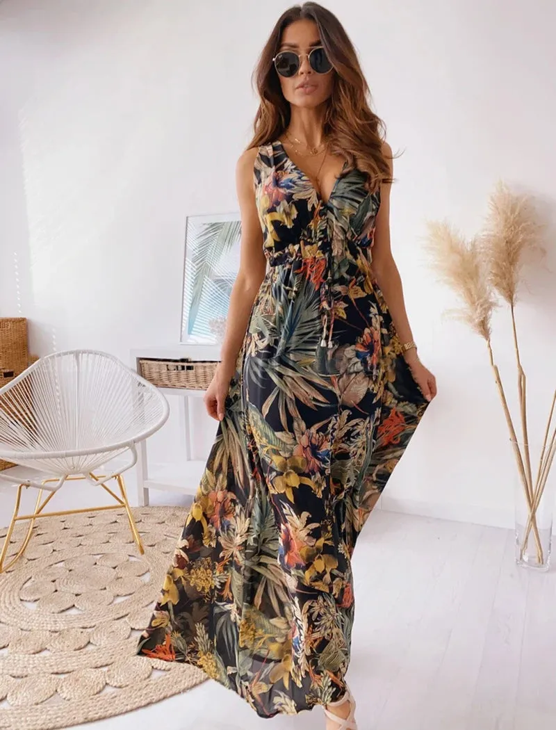 Elegant Open Back Dress for Women, Long Maxi Dresses Eye Catching Design for Fashion Lovers