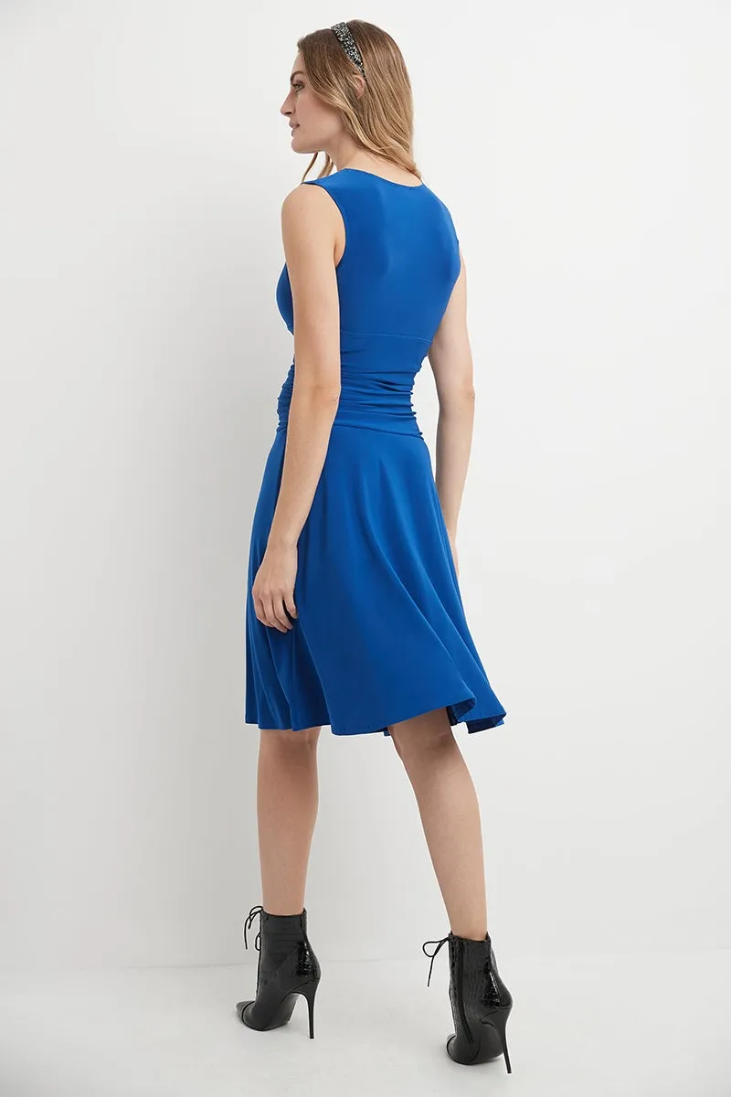 Form-Fitting Sleeveless Dress with Tummy Control