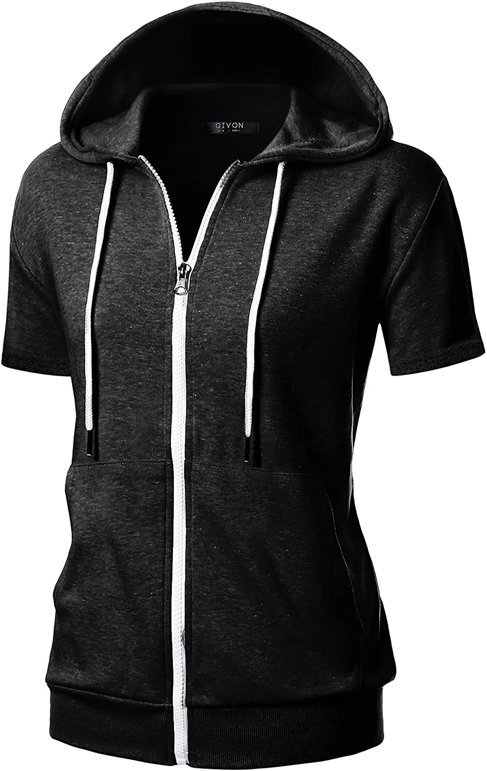 GIVON Womens Comfortable Long Sleeve Lightweight Zip-up Hoodie with Kanga Pocket(XS~4XL)