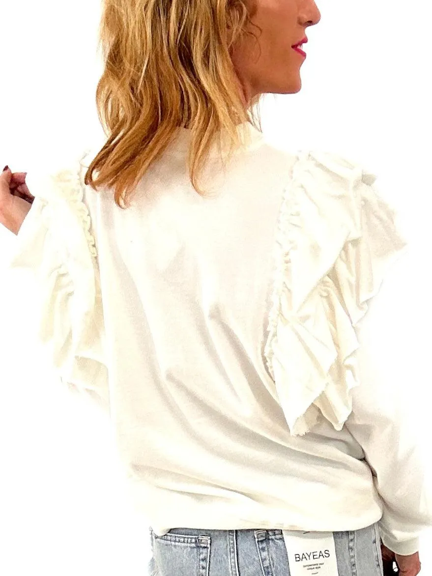 Gracyn's Ultimate Ruffled Top look