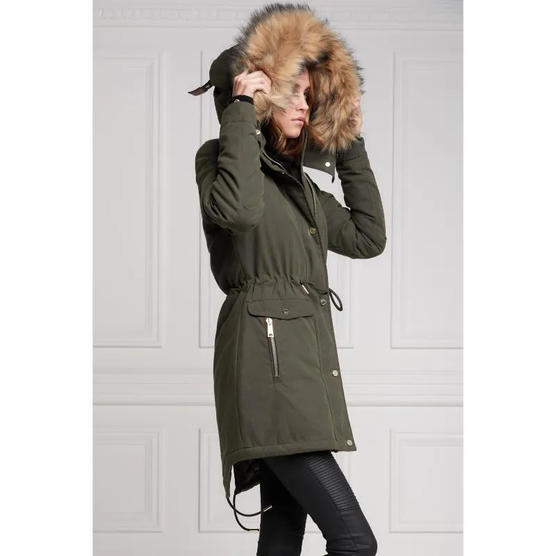 Holland Cooper Montana Ladies Parka Jacket - Khaki