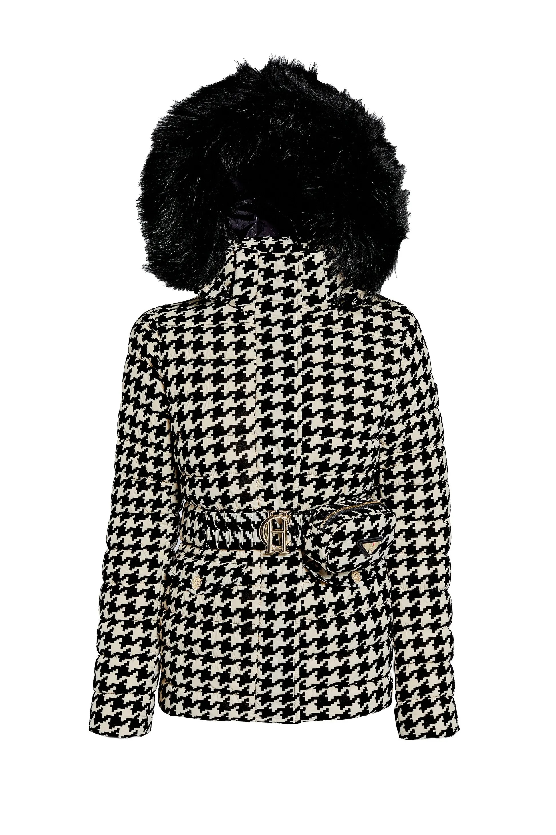 Holland Cooper Moritz Ladies Jacket in Ecru Houndstooth