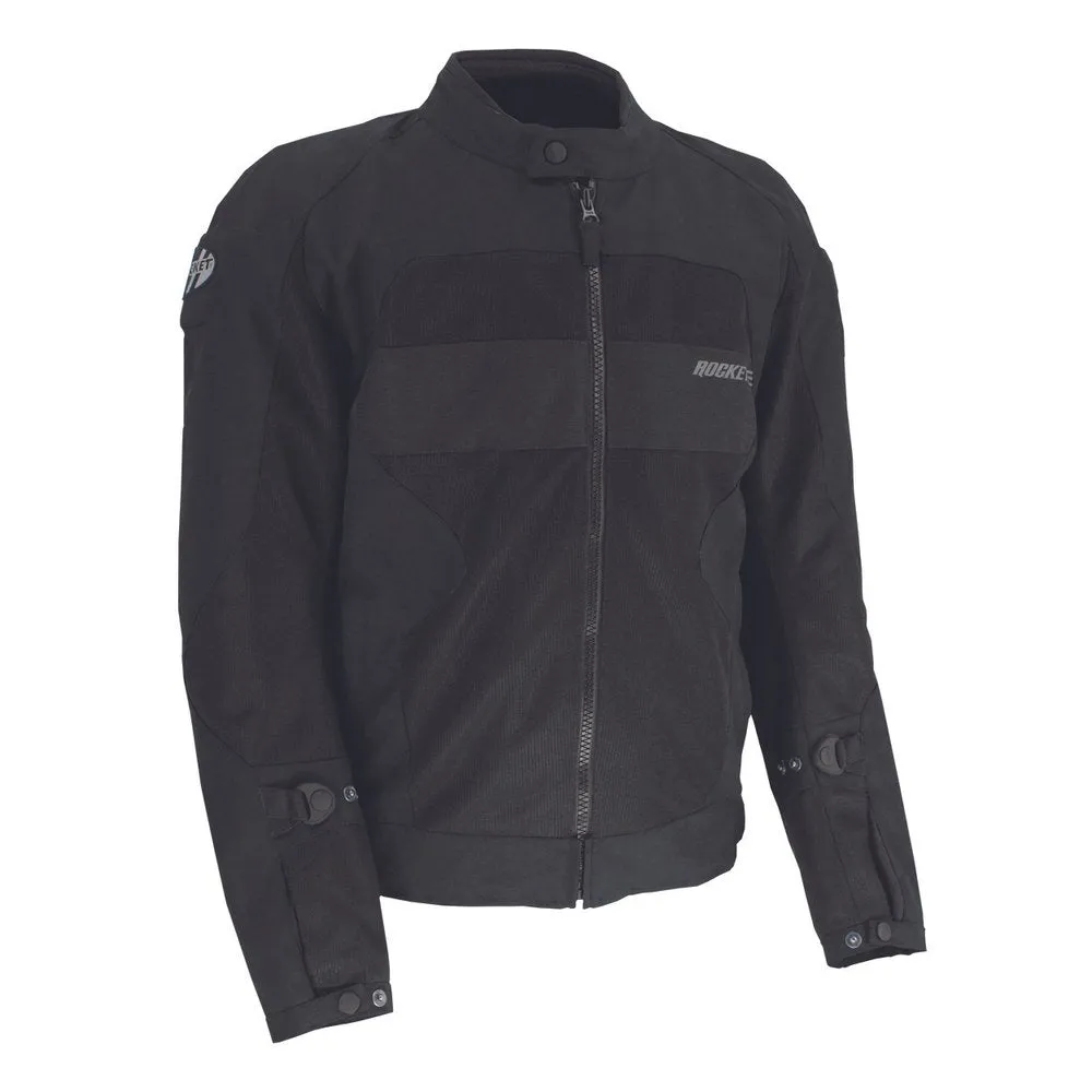 Joe Rocket Valiant Mens Mesh Textile Jacket Black/Black Tall