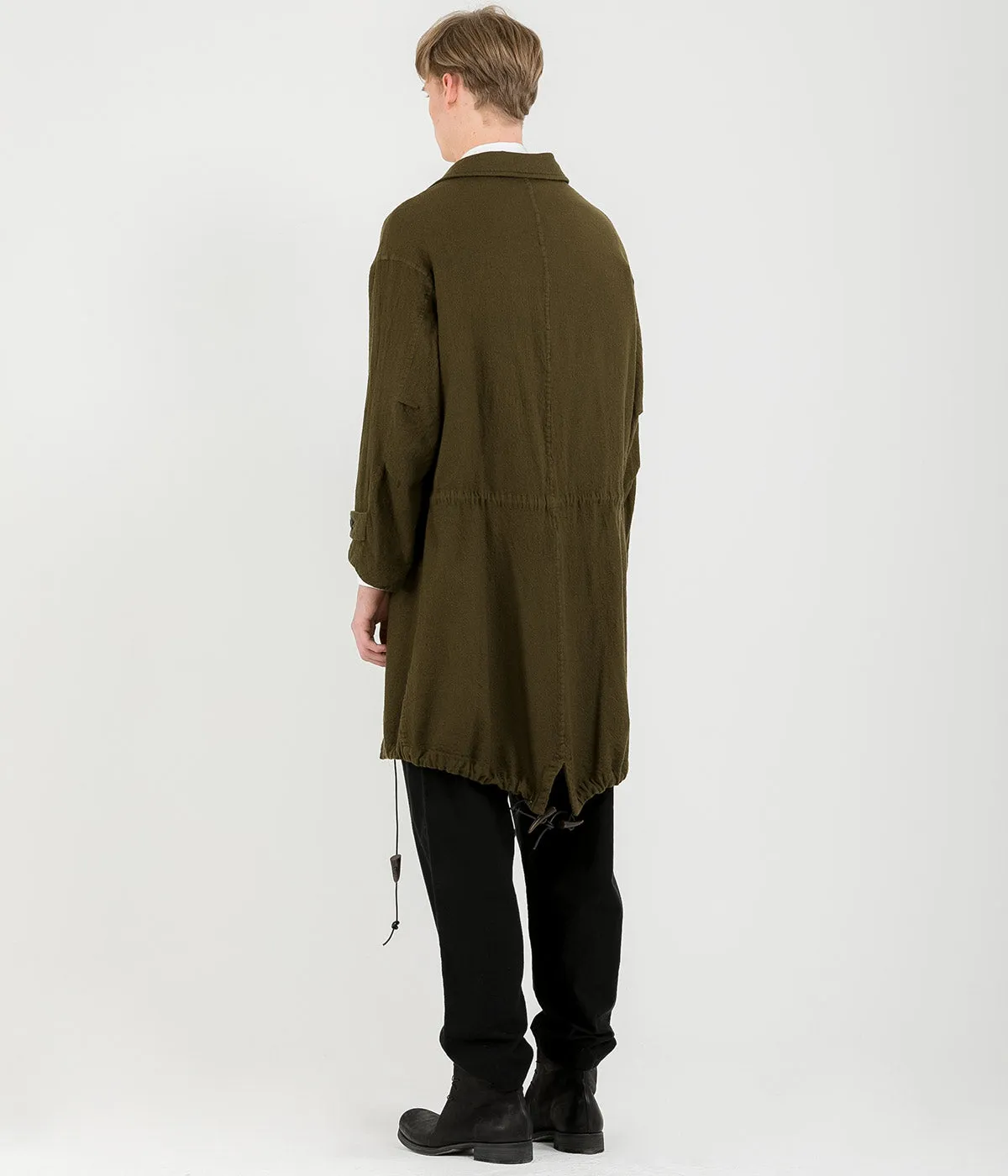 Khaki Vintage Wool Coat