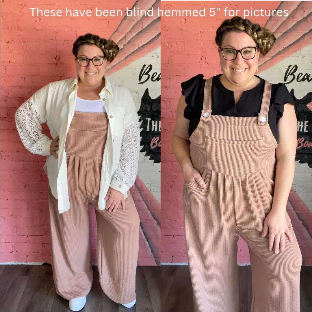 Latte Carley Boho Overalls