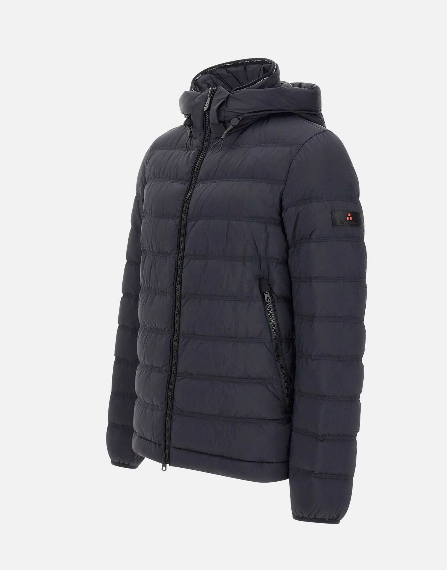 Men's Blue Down Jacket with Hood