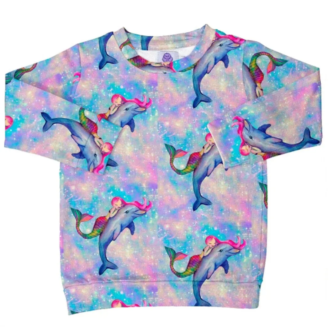 Mermaid and Dolphin Kids' Jumper