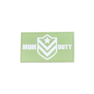 Mom Duty PVC Velcro Patch