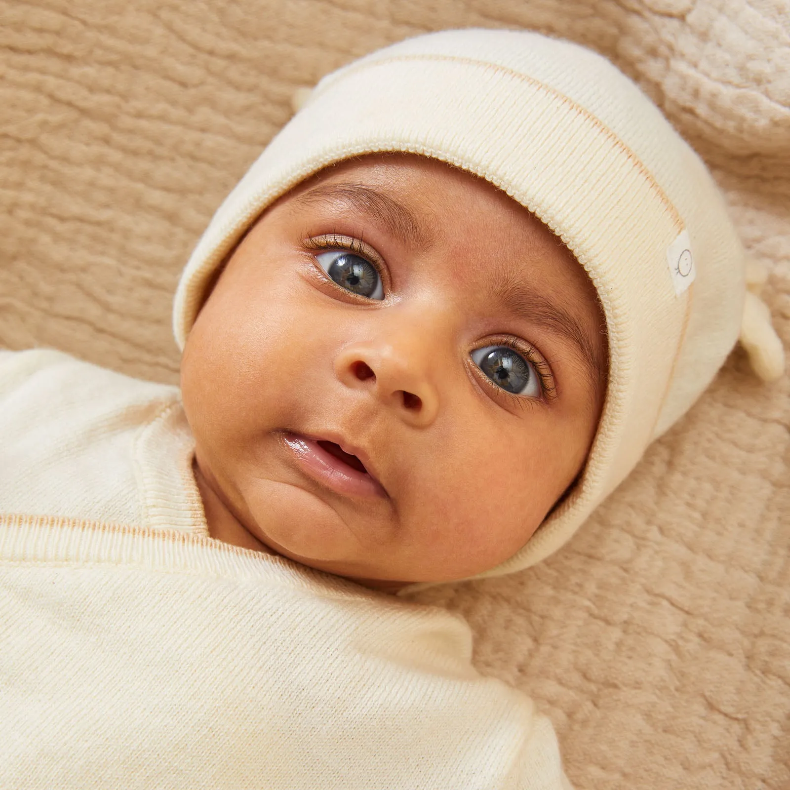 My First Knitted Wool Romper & Hat