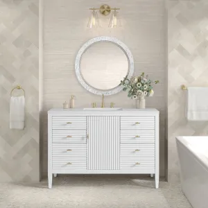 Myrrin 48" Single Vanity in Bright White