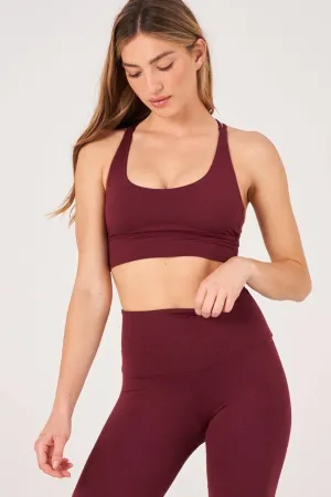 Onzie Luxe Bra - Red Wine