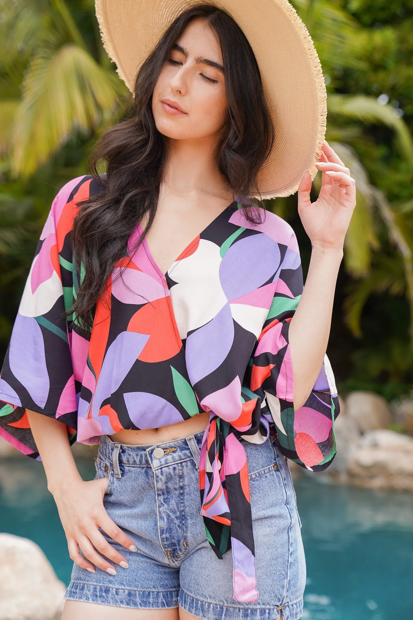 Palm Springs Kimono Top