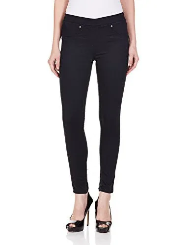 People Women's Slim Fit Jeans(P20402124809100_Black_28)