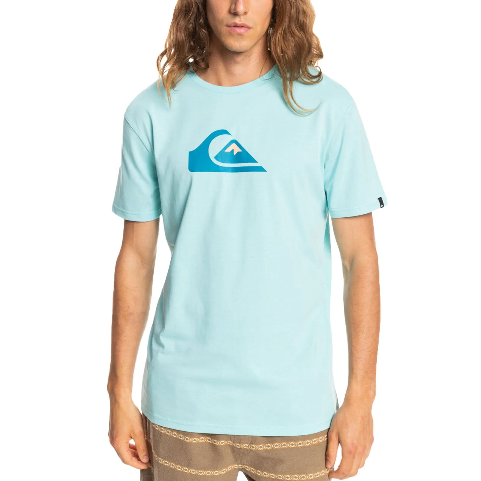 Quiksilver Mens Comp Logo Cotton T-Shirt