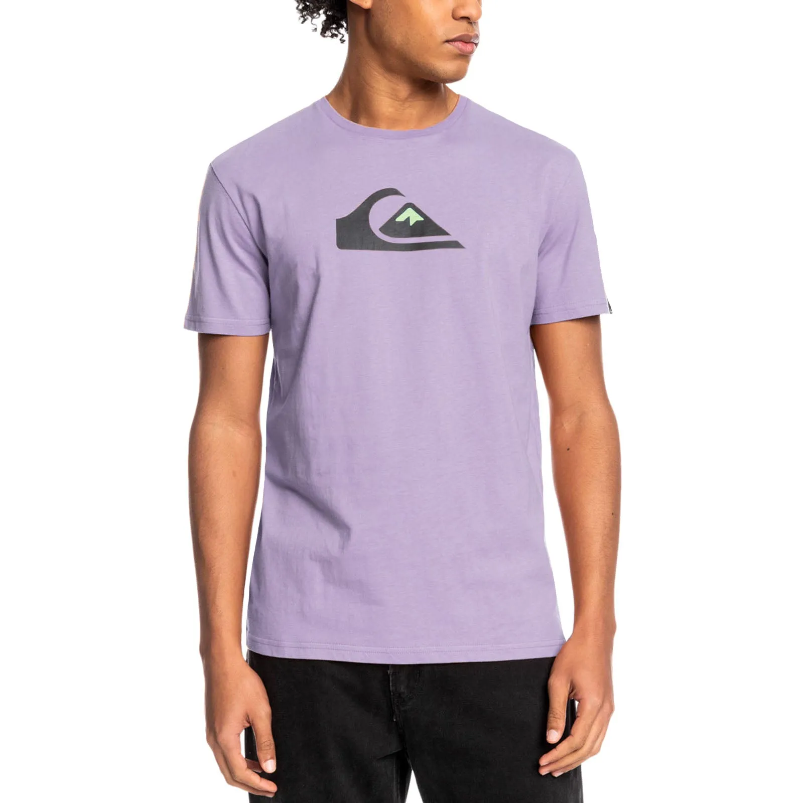 Quiksilver Mens Comp Logo Cotton T-Shirt