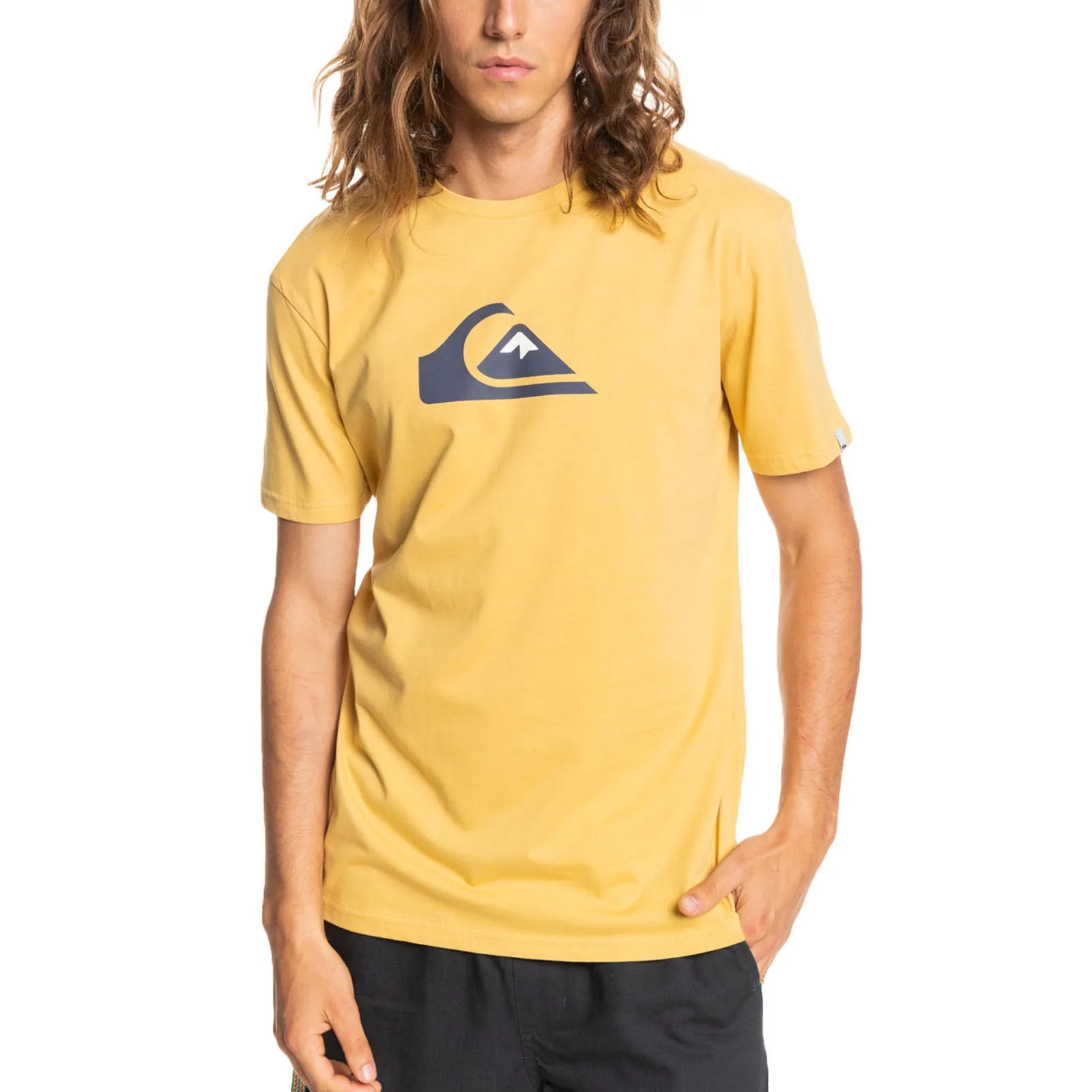 Quiksilver Mens Comp Logo Cotton T-Shirt