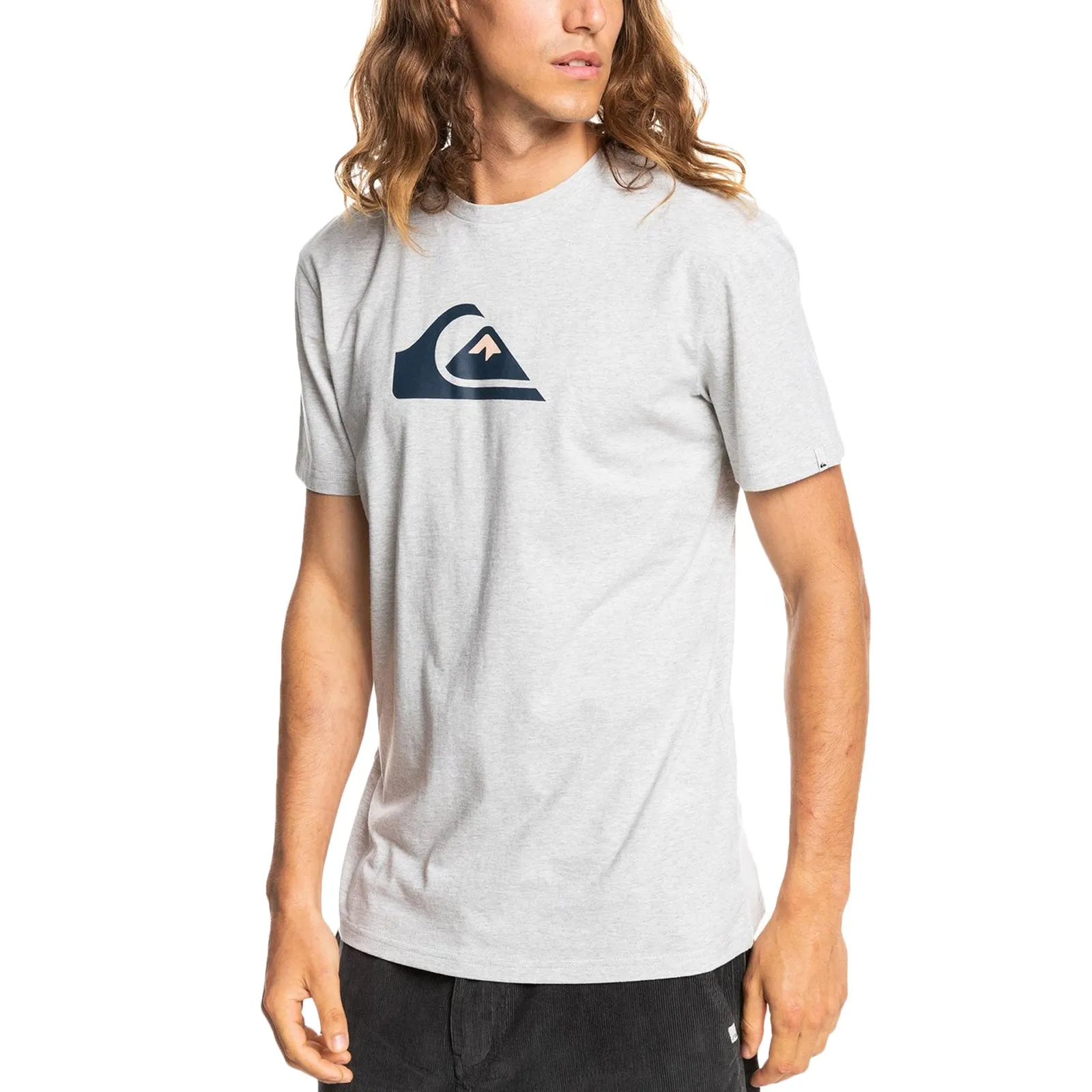 Quiksilver Mens Comp Logo Cotton T-Shirt