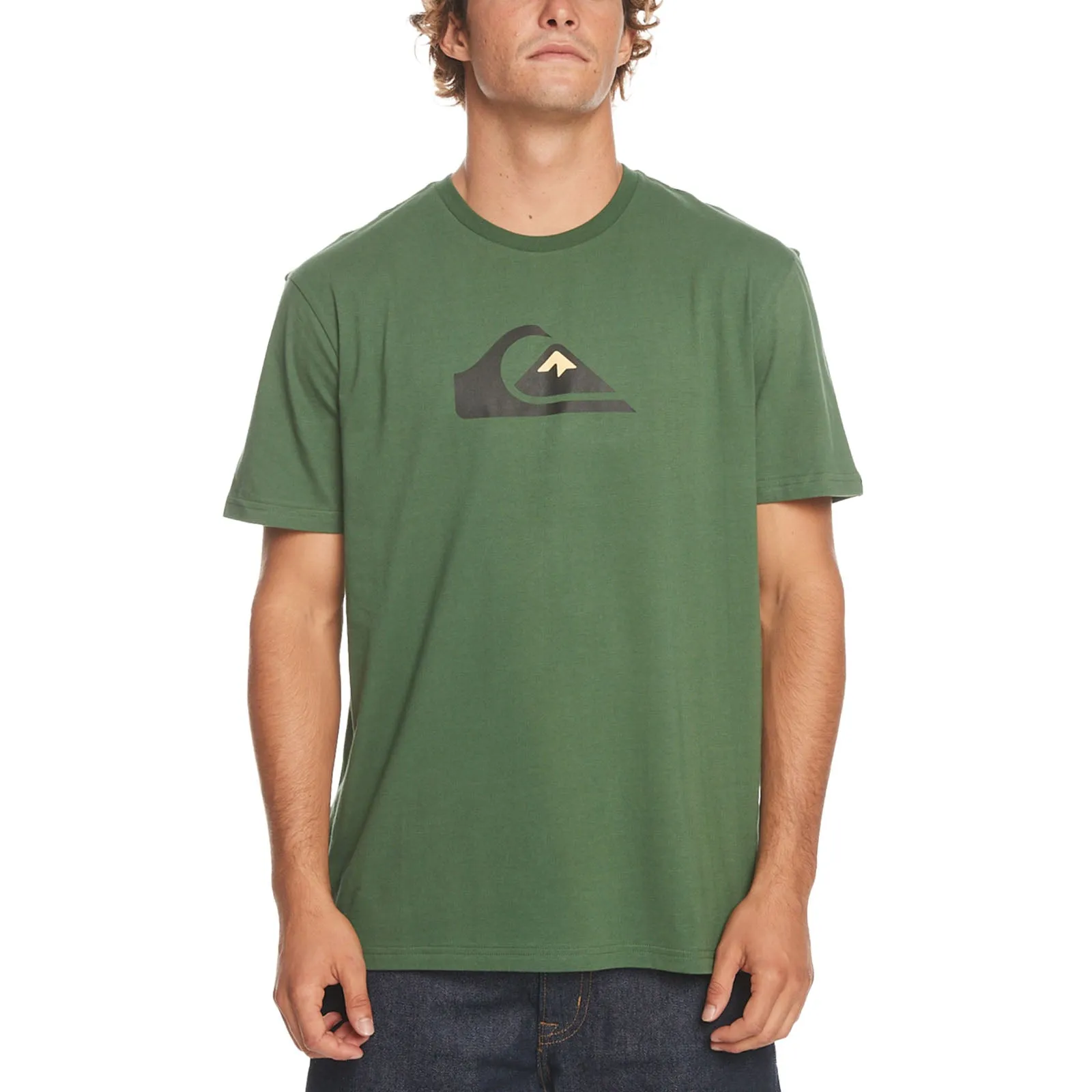 Quiksilver Mens Comp Logo Cotton T-Shirt