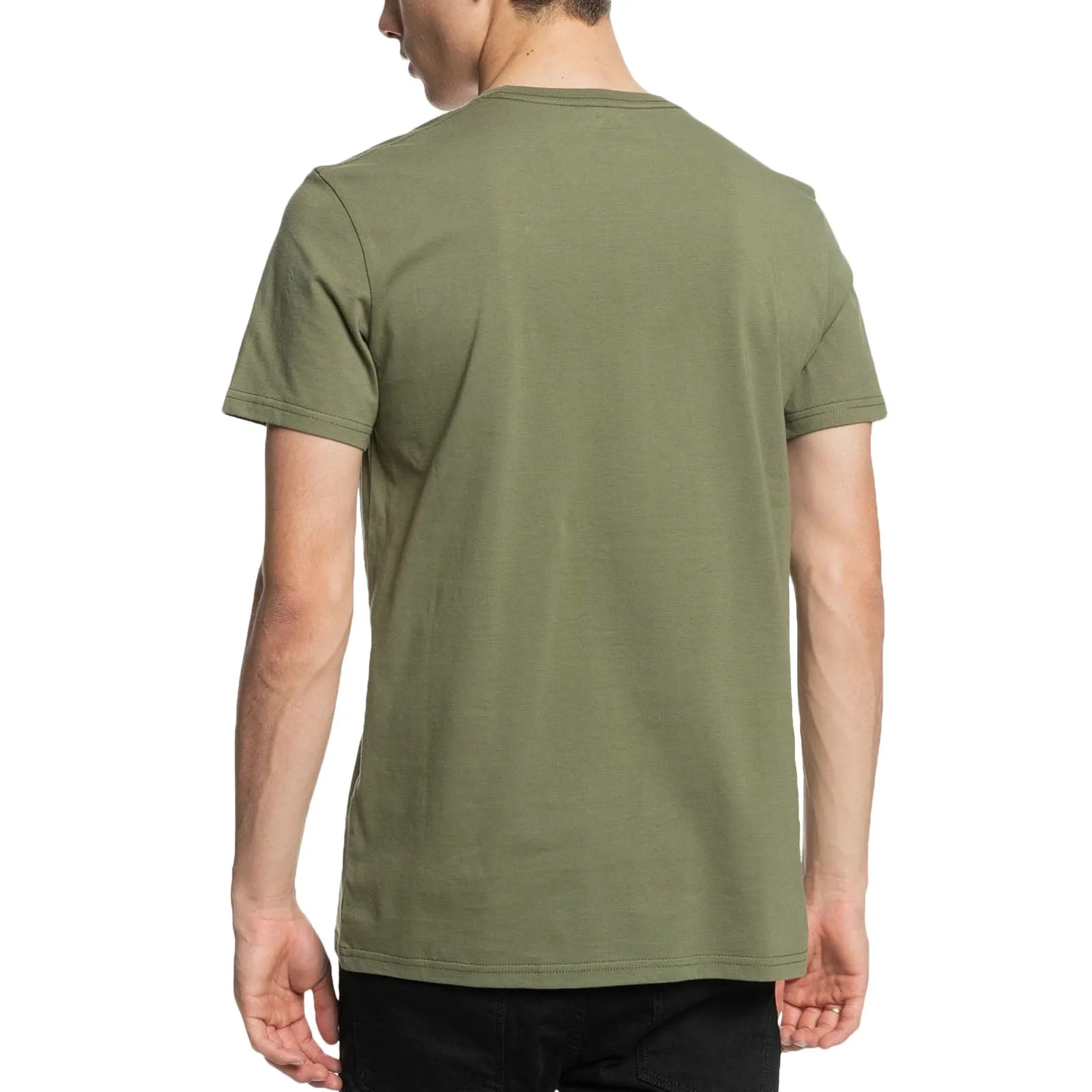 Quiksilver Mens Comp Logo Cotton T-Shirt