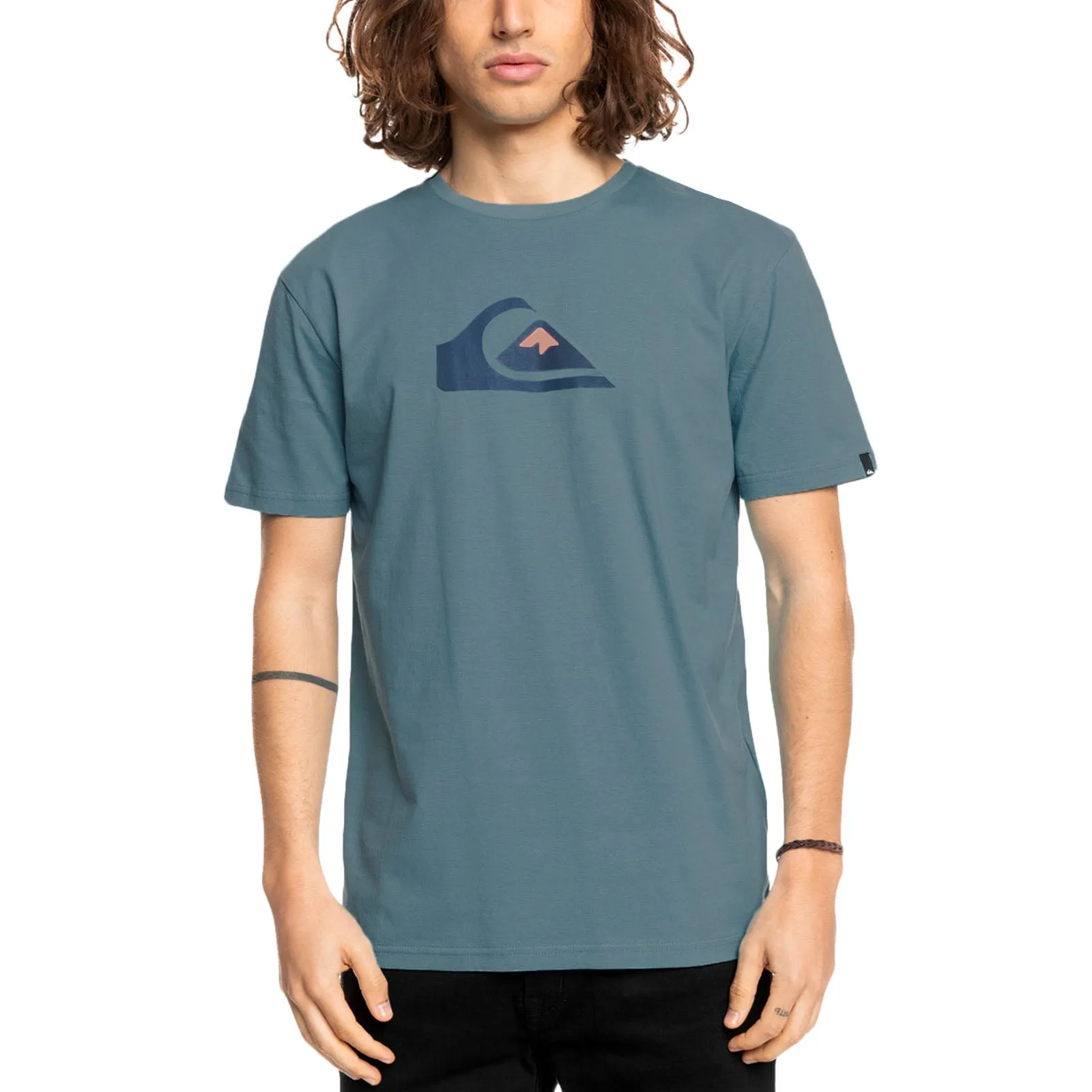 Quiksilver Mens Comp Logo Cotton T-Shirt