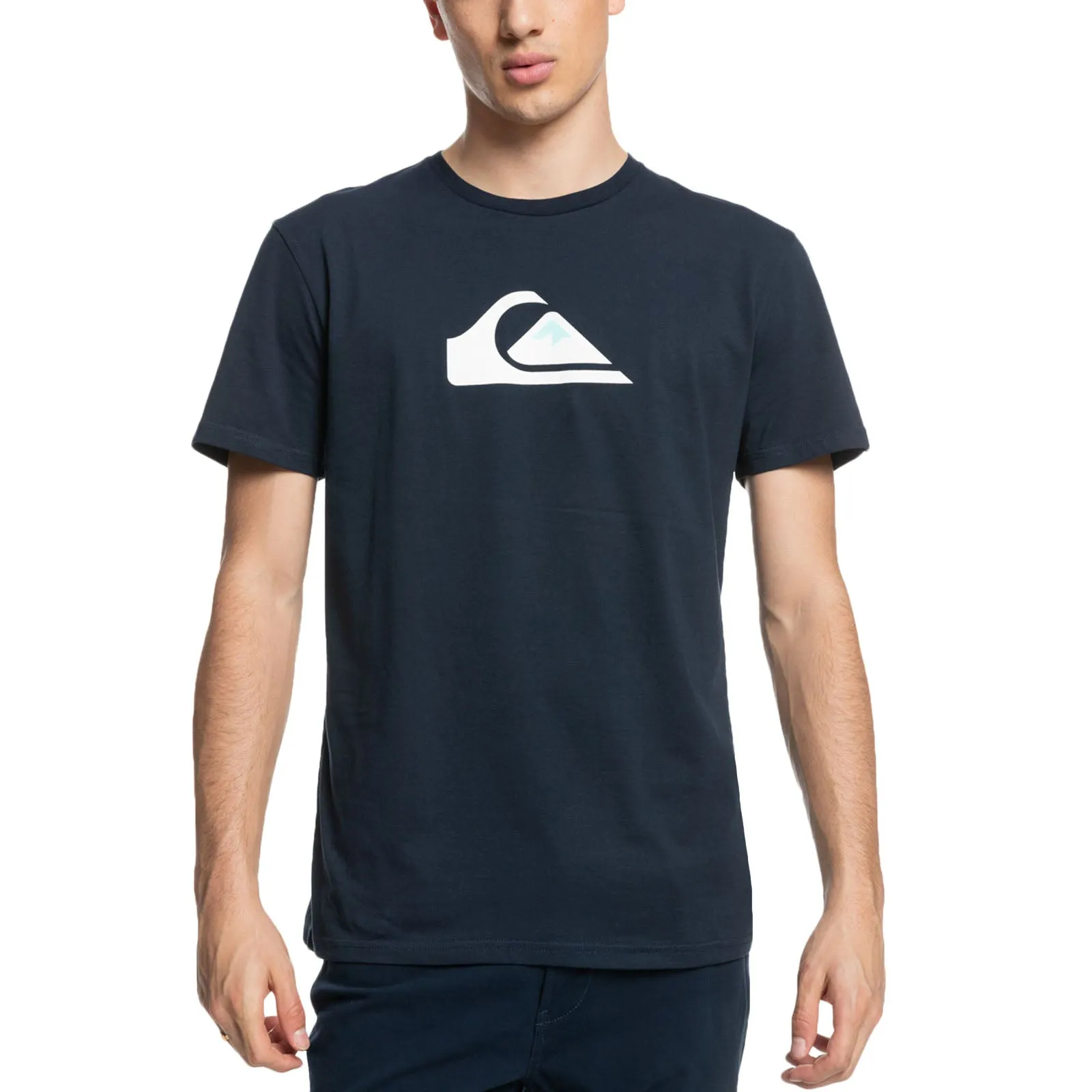 Quiksilver Mens Comp Logo Cotton T-Shirt