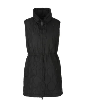 Quilted Long Zip Vest