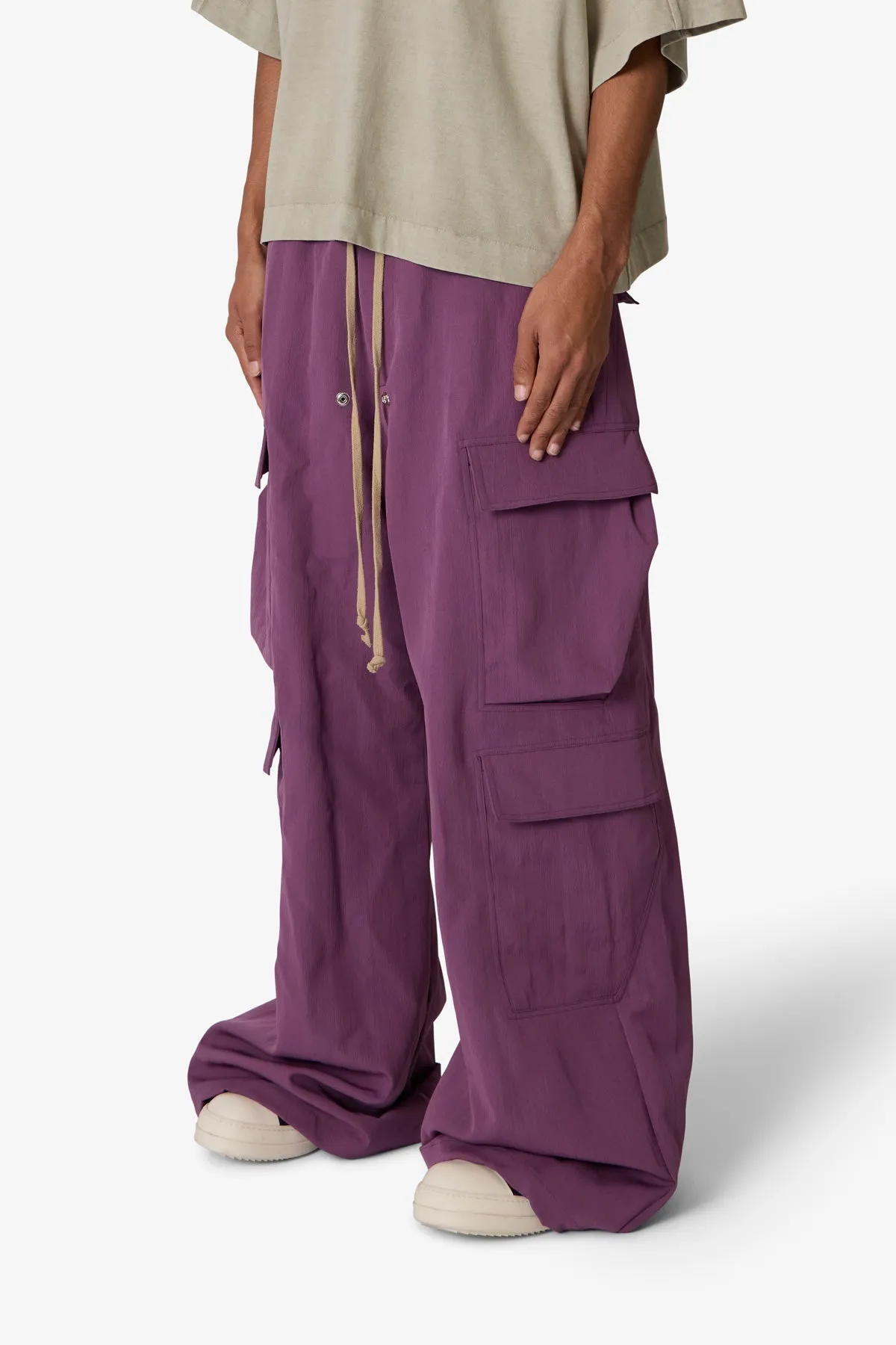 Rave Double Cargo Pants - Mauve