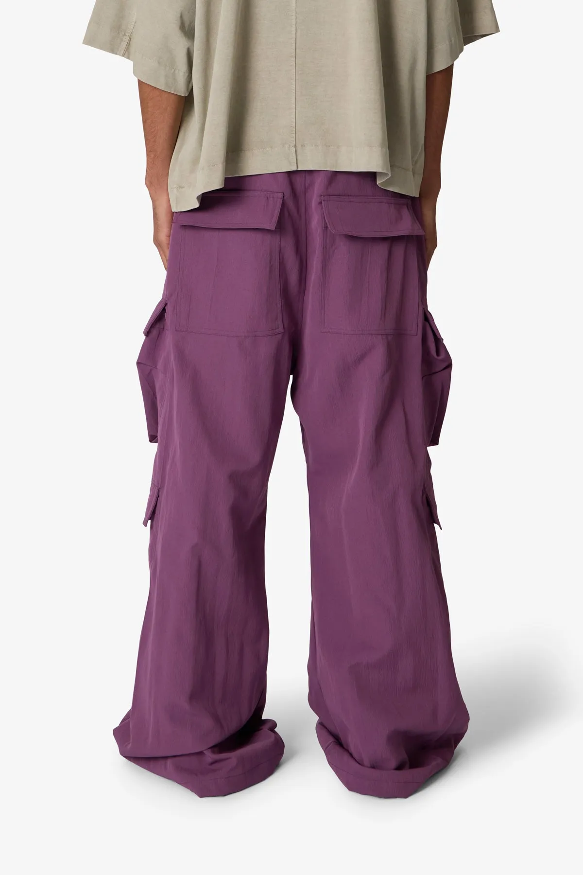 Rave Double Cargo Pants - Mauve